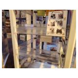 Plastic Retail Display Greeting Card Rack with Clear Plastic Shelves 21" x 21" x 70"