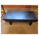 Painted Wood Display Stool / Bench 17" x 8" x 6 1/2"