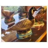 Lot of (2) Erza Brooks Whisky Decanters - Bald Eagle, Great Canadian Honker