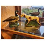 Lot of (2) Whisky Decanters - Great Canadian Honker, Erza Brooks Setter Hunting Dog