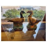 Lot of (2) Whisky Decanters - Great Canadian Honker, 1974 Erza Brooks Happy the Goose