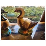 Lot of (2) Whisky Decanters - Great Canadian Honker, 1974 Erza Brooks Happy the Goose
