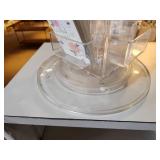 Clear Acrylic Rotating Display Spinner Stand 25" x 9"