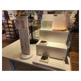 Lot of (2) Painted Wood Display Stand 14"x15"x21", 7"Dx20"