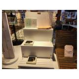 Lot of (2) Painted Wood Display Stand 14"x15"x21", 7"Dx20"