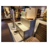 Lot of (2) Painted Wood Display Stand 14"x15"x21", 7"Dx20"