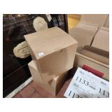 Lot of (17) Kraft Paper Gift Box with Tuck-Top 7" x 7" x 7"