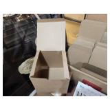Lot of (17) Kraft Paper Gift Box with Tuck-Top 7" x 7" x 7"
