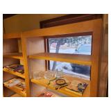 Lot of (2) Custom Made Solid Maple Wood Book Cases with (5) Adjustable Shelves 35" x 17" x 6