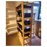 Natural Pine Wood Storage / Display Rack 7-shelf 35" x 14" x 69 1/2"