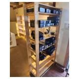 Natural Pine Wood Storage / Display Rack 7-shelf 35" x 14" x 69 1/2"