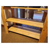 Natural Pine Wood Storage / Display Rack 7-shelf 35" x 14" x 69 1/2"