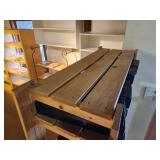 Natural Pine Wood Storage / Display Rack 7-shelf 35" x 14" x 69 1/2"