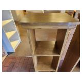 Lot of (2) Wooden Book Cases 3-shelf 14" x 10" x 42"