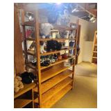 Custom Made Solid Oak Wood Display Shelf 8-shelf 4