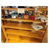 Custom Made Solid Oak Wood Display Shelf 8-shelf 4