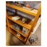 Custom Made Solid Oak Wood Display Shelf 5-shelf 8