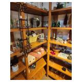 Custom Made Solid Oak Wood Display Shelf 5-shelf 8