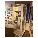 Plastic Retail Display Greeting Card Rack with Clear Plastic Shelves 21" x 21" x 70"