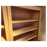 Custom Made Solid Maple Wood Book Case with (5) Adjustable Shelves 35" x 17" x 6