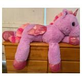 Large Pink Stuffed Plush Unicorn Toy Large Pink Stuffed Plush Unicorn Toy