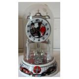 Dale Earnhardt Sr and Jr Glass Domed Porcelain Anniversary Clock Dale Earnhardt Sr and Jr Glass Domed Porcelain Anniversary Clock
