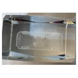 Dale Earnhardt Table Lamp and Crystal Glass Etched Paperweight Dale Earnhardt Table Lamp and Crystal Glass Etched Paperweight