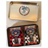 NASCAR 50th Anniversary Collectible Tin and Playing Cards NASCAR 50th Anniversary Collectible Tin and Playing Cards