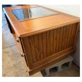 Mission Style Coffee Table with Glass Top Mission Style Coffee Table with Glass Top