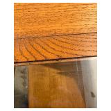 Mission Style Coffee Table with Glass Top Mission Style Coffee Table with Glass Top