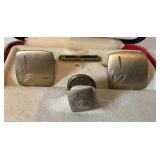 Vintage Foster Cufflinks and Tie-Tack Set Vintage Foster Cufflinks and Tie-Tack Set