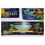 Collection of Vintage Fruit Crate Labels Collection of Vintage Fruit Crate Labels
