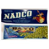 Collection of Vintage Fruit Crate Labels Collection of Vintage Fruit Crate Labels