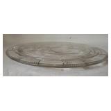 Two Glass Serving Pieces Two Glass Serving Pieces