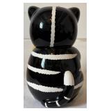 Vintage CKAO Black and White Cat Cookie Jar Vintage CKAO Black and White Cat Cookie Jar