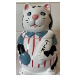 Vintage Cat Holding Bottle of Milk Cookie Jar Vintage Cat Holding Bottle of Milk Cookie Jar