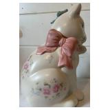 Vintage Pfaltzgraff 'Tea Rose' Cat Cookie Jar Vintage Pfaltzgraff 'Tea Rose' Cat Cookie Jar