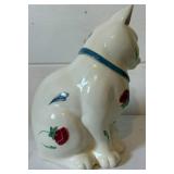 Lenox 'Poppies on Blue' Cat Cookie Jar Lenox 'Poppies on Blue' Cat Cookie Jar