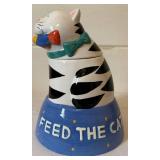 Vintage Coco Dowley 'Feed the Cat' Cat Cookie Jar Vintage Coco Dowley 'Feed the Cat' Cat Cookie Jar
