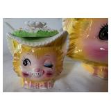 Vintage 'Miss Priss' Kitty Cookie Jar, Creamer and Sugar Set Vintage 'Miss Priss' Kitty Cookie Jar, Creamer and Sugar Set