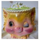 Vintage 'Miss Priss' Kitty Cookie Jar, Creamer and Sugar Set Vintage 'Miss Priss' Kitty Cookie Jar, Creamer and Sugar Set