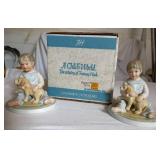 Two 'Puppy's Pal' Figurines by Frances Hook Two 'Puppy's Pal' Figurines by Frances Hook