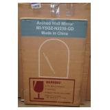 Gold Framed Arched Wall Mirror - 22'x30' Gold Framed Arched Wall Mirror - 22'x30'