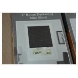 *2* Cordless 1' Room Darkening Mini Blinds - 34'x64' Black *2* Cordless 1' Room Darkening Mini Blinds - 34'x64' Black