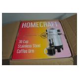 Homecraft 30-Cup Stainless Steel Coffee Urn Homecraft 30-Cup Stainless Steel Coffee Urn