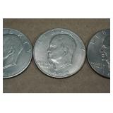 *5* 1970's Eisenhower Dollar Coins *5* 1970's Eisenhower Dollar Coins