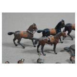 Vintage Painted Lead Soldiers and Horses Vintage Painted Lead Soldiers and Horses