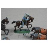 Vintage Painted Lead Soldiers and Horses Vintage Painted Lead Soldiers and Horses