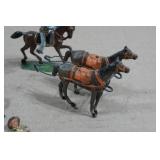 Vintage Painted Lead Soldiers and Horses Vintage Painted Lead Soldiers and Horses