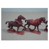 Vintage Painted Lead Horses Vintage Painted Lead Horses